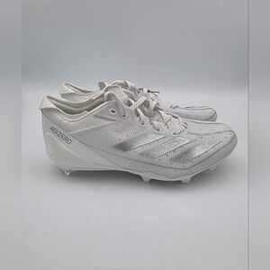Adidas Adizero Electric White Silver Metallic IE4374 Football Cleats Men's 7.5